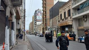 Policía Federal custodia la zona donde se produjo el tiroteo.