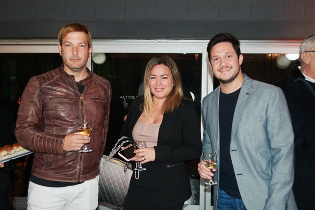 Gino Pecchenino, Melisa Montes y David Flores