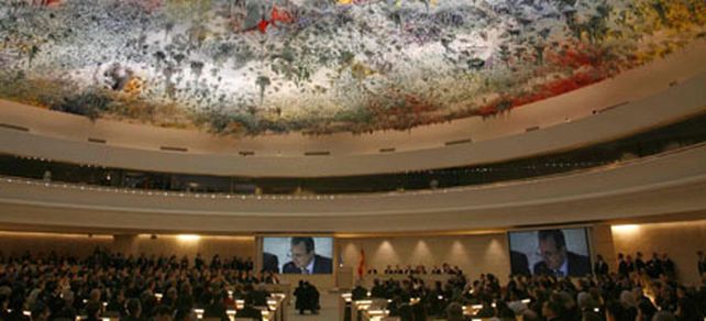 Inauguraron la monumental c&uacute;pula de Barcel&oacute; en la ONU de Ginebra