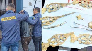 Detuvieron a un hombre por el robo en la Basílica de Victoria.