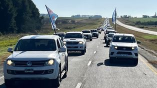 La convocatoria más importante de la protesta organizada por la Mesa de Enlace es en Gualeguaychú. Participan los principales referentes de la dirigencia rural