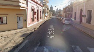 La zona en dónde sucedió el robo en barrio Sur, a pocas cuadra de Casa de Gobierno