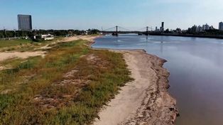 Impresionantes imágenes de la laguna Setúbal con solo un metro de agua