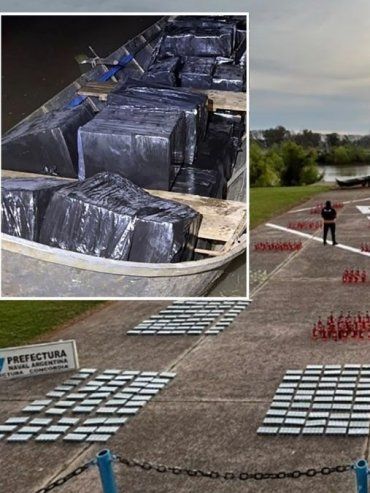 Concordia: Prefectura frustró contrabando de cigarrillos y bebidas alcohólicas