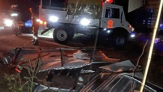Departamentos Paraná y Diamante afectados por el temporal