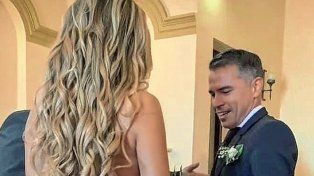 Javier Saviola dio el si junto a la modelo paranaense.