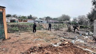 Los vecinos denunciaron a la policía la presencia sospechosa de personas en las casillas derribadas.&nbsp;
