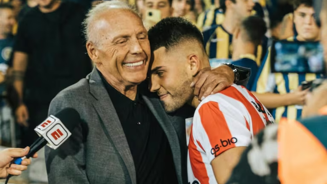 Miguel Ángel Russo junto a su hijo Nacho