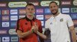 Luca Regiardo y Jeremías Ledesma, un gesto de convivencia en la previa del clásico rosarino. Luca Regiardo y Jeremías Ledesma, un gesto de convivencia en la previa del clásico rosarino.