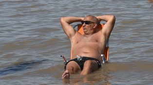 Rosario, en el horno. Esta semana se espera una fuerte ola de calor. Será mejor buscar refugio en el río.&nbsp;