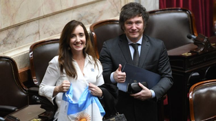Javier Milei y Victoria Villarruel, el presidente y la vicepresidenta de la Nación