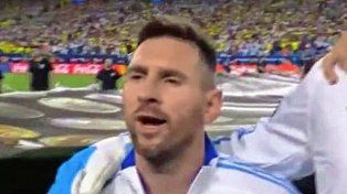 Emotivo momento: así se escuchó el Himno argentino en la final de la Copa América