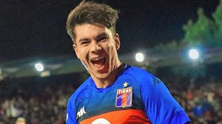 Lucas Blondel anotó uno de los dos goles de Tigre en la victoria ante Rosario Central.&nbsp;