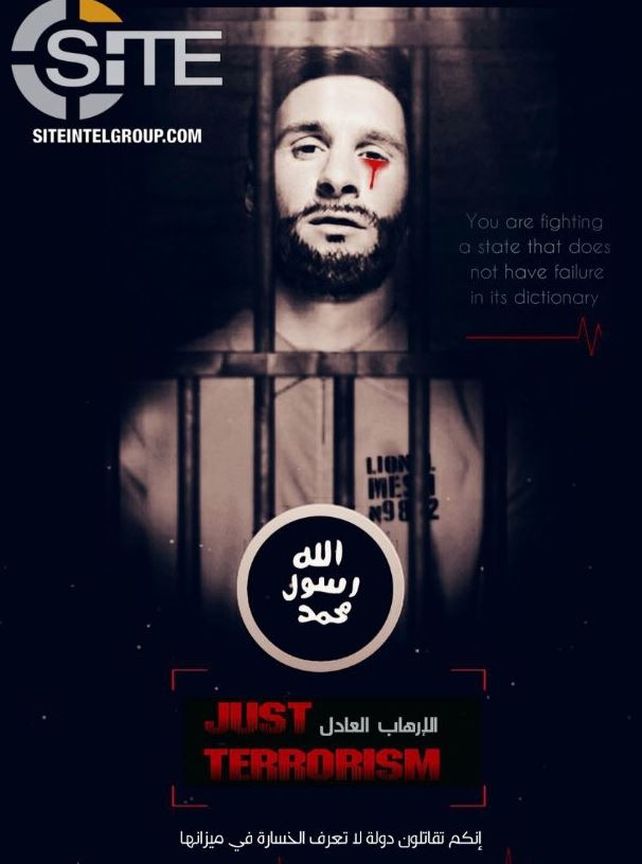 ISIS amenaza con atacar en Rusia 2018 con una imagen de Messi