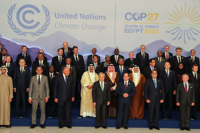 La foto de la apertura de la COP 27