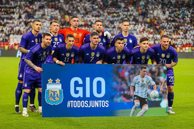 Lo Celso agradeció el gesto de los jugadores de la selección con un sentido mensaje