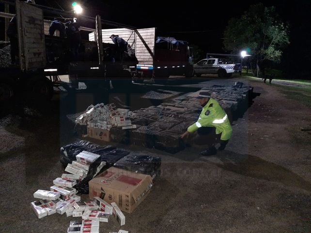 Millonario contrabando de cigarrillos