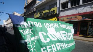 Los empleados de comercio realizarán una movilización