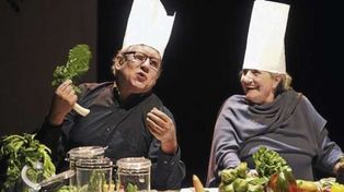 “Instrucciones para abrazar el aire”, de Vargas, con la actuación y dirección de Vargas y Francés.
