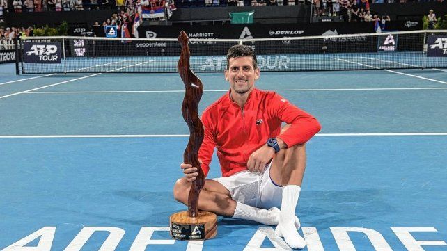 El serbio Novak Djokovic obtuvo el ATP de Adelaida al vencer en la final a Sebastian Korda.