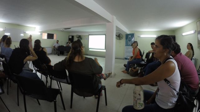 Una larga mañana en el aula magna del Hospital Escuela de Salud Mental.&nbsp;