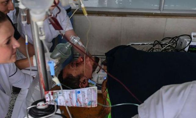 Así fue rescatado Hélio Neto el día del accidente.&nbsp;