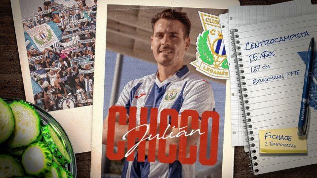 Colón: Leganés presentó a Julián Chicco como refuerzo