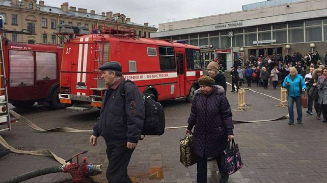 Imágenes de la explosión en el metro de San Petersburgo