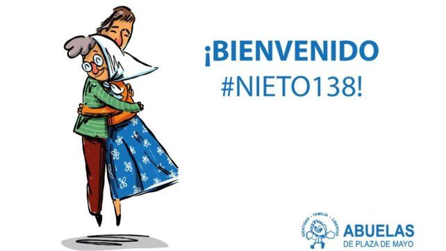 La Asociación Abuelas de Plaza de Mayo anunciaron el feliz encuentro de un nuevo nieto