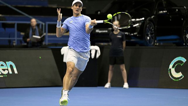 Facundo Bagnis jugó este año la serie de Copa Davis frente a Finlandia.