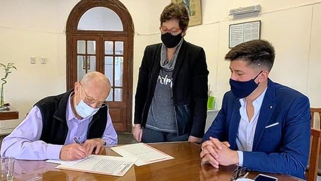 Cachi Meconi junto a Nahuel Cejas