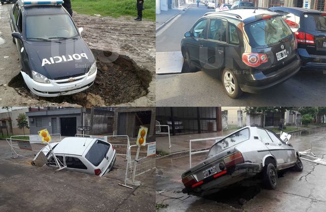 Cuatro siniestros viales en obras de Aguas Santafesinas en 2014