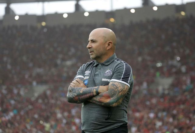 Jorge Sampaoli fue entrenador de Santos en 2019.