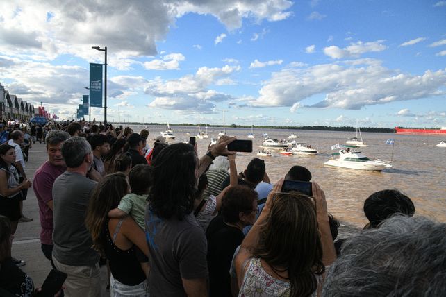 Volvió la Caravana Náutica para celebrar la bandera.
