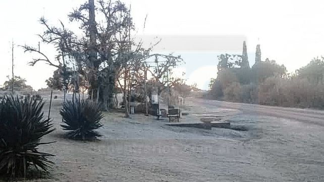 La helada de este martes en imágenes