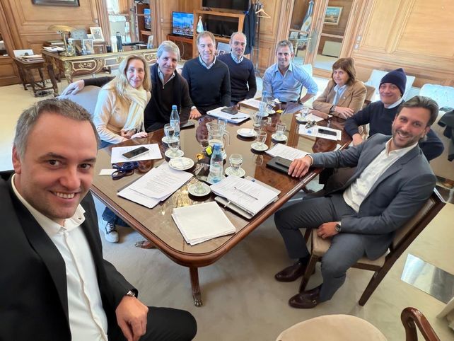 La reunión de la mesa política del gobierno se realizó en el despacho del jefe de Gabinete