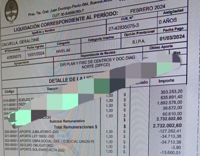 Escándalo en el Gobierno por la designación de una joven sin experiencia en importante cargo de Renaper y con sueldo millonario