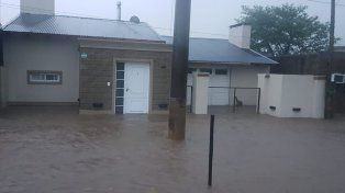 Imágenes del temporal en Sunchales