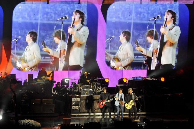El exBeatle se lució en el show en La Plata.