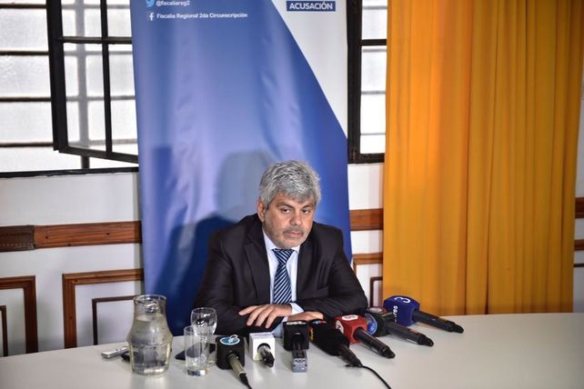 Baclini durante la conferencia de prensa de esta mañana.&nbsp;