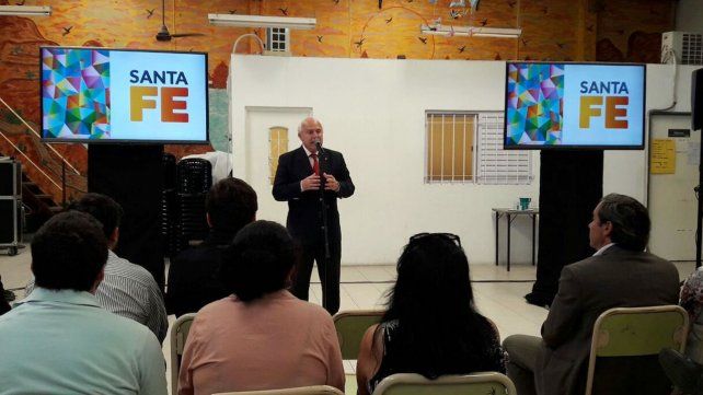 Presentación. Lifschitz durante el anuncio de las nuevas herramientas.