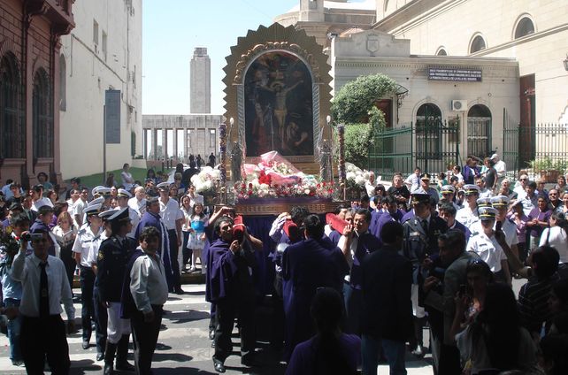 La procesión del Señor de los Milagros