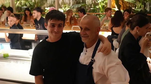 Hans Petersen junto a su padre Christian.&nbsp;