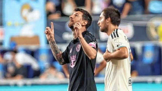 Messi marcó un gol en el empate de Inter Miami.