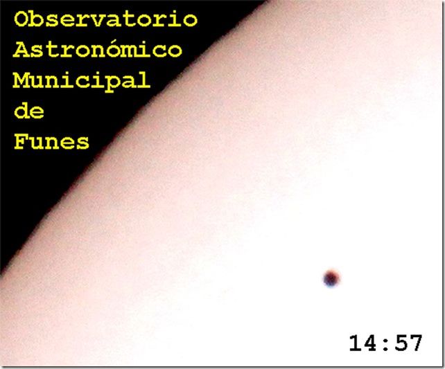 Un lunar en el Sol. Mercurio se vio como un puntito negro ayer