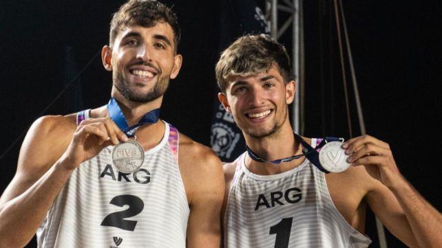 Los hermanos Capogrosso, dos destacadas figuras del beach volley.