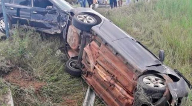 Cruzó la ruta y generó un violentísimo choque