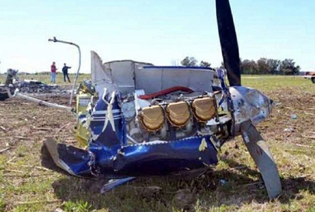 Tragedia aérea. Los restos del avión PA 34 Piper Seneca