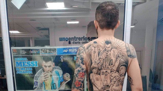 Franco con la gran imagen de la Selección.