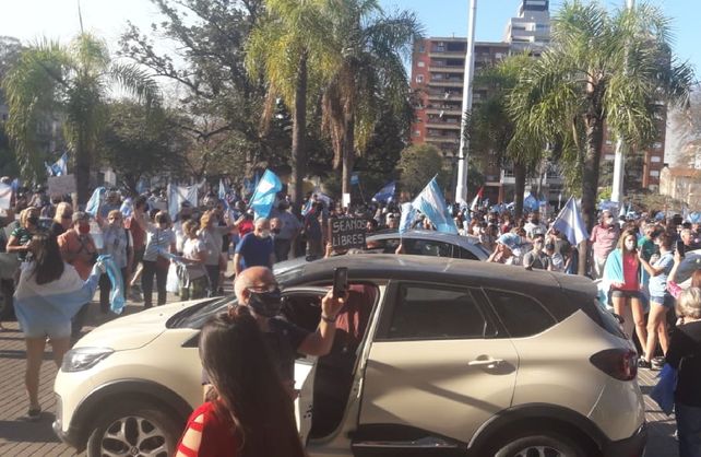 En Santa Fe también hubo marcha contra el gobierno nacional